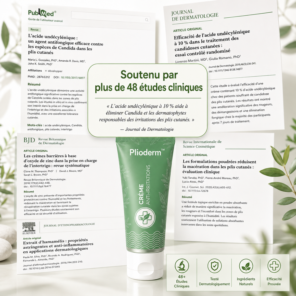 Plioderm™ — Crème Anti-Irritations des Plis Cutanés